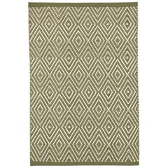 Diamond Handwoven Indoor/Outdoor Rug - Sage, 2' 6" x 8' Runner