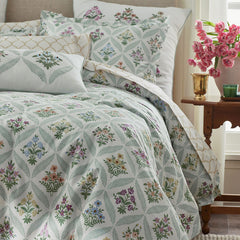 Estee Garden Classic Smooth Sateen Duvet Cover - Ivory Multi, Twin/Twin XL