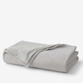Cotton/Acrylic Fleece Blanket - Silver, Twin/Twin XL