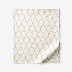 Laurel Classic Smooth Sateen Flat Bed Sheet - Gold, Full