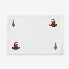 Embroidered Novelty Placemats, Set of 4 - Bear