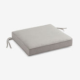 Replacement Boxed Edge Chair Cushion - Silver, 18 in. x 18 in.