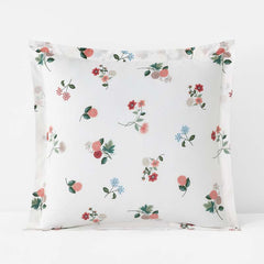 Ditsy Dahlia Classic Cool Cotton Percale Sham - Cream Multi, Euro