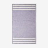 Chenille Border Stripe Handwoven Reversible Rug - Lilac, 3' x 5'