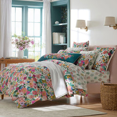 Garden Party Classic Cool Cotton Percale Duvet Cover - Multi, Twin/Twin XL