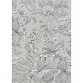Flora Flat Woven Outdoor Rug - Gray, 4' x 5' 10"