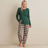 Family Flannel Women's Jogger Pants Pajama Set - Idyllwild, XXL