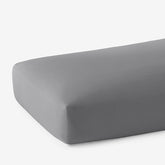 Premium Cool Supima® Cotton Percale Fitted Bed Sheet - Pewter, King