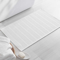 Flatwoven Textured Bath Mat - Stripe, 17 in. x 24 in.