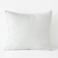 Premium Breathable Washed Linen Solid Sham - White, Euro