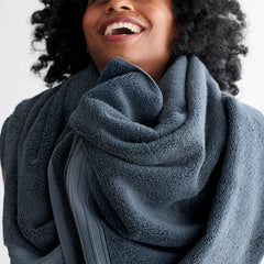 Cotton & TENCEL™ Lyocell Bath Towel - Sea Blue