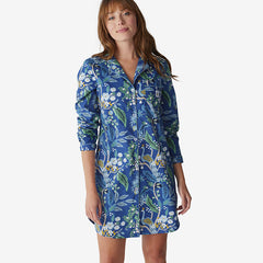 Poplin Women's Nightshirt - Peacock, XXL