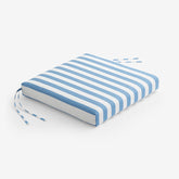 Replacement Knife Edge Chair Cushion - Narrow Stripe Air Blue, 20 in. x 20 in.