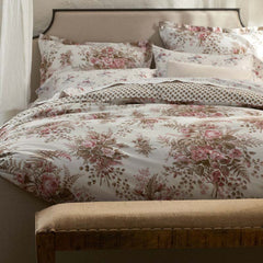 Antara Reversible Premium Smooth Sateen Duvet Cover - Blush, Full/Queen