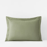 Classic Ultra-Cozy Cotton Velvet Flannel Sham - Willow Green, King