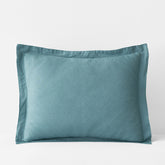 Premium Breathable Relaxed Linen Sham - Teal, King