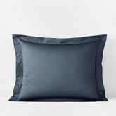 Premium Smooth Supima® Cotton Wrinkle-Free Sateen Sham - Steel Blue, King