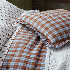 Classic Plaids Yarn-Dyed Cotton Decorative Square Pillow Cover - Harbor Plaid
