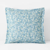 Joyful Floral Classic Smooth Sateen Sham - Blue, Euro