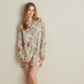 Printed Women's Nightshirt - Rose Bouquet, L