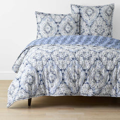 Royal Mirage Reversible Quilt - Blue, Full/Queen