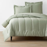 Classic Smooth Sateen Solid Comforter - Light Sage, King/Cal King