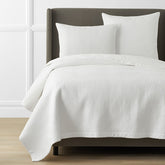 Premium Smooth Cotton Sateen Solid Quilt - White, Twin/Twin XL