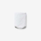 Scalloped Edge Washcloth - White