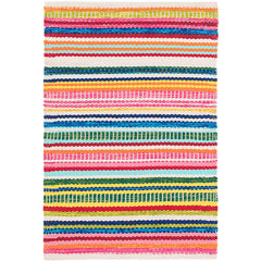 Bright Stripe Handwoven Indoor/Outdoor Rug - Multi, 4' x 6'