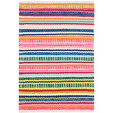 Bright Stripe Handwoven Indoor/Outdoor Rug - Multi, 6' x 9'