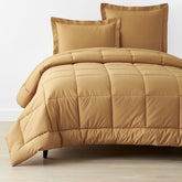 Classic Cool Cotton Percale Comforter - Amber, Full/Queen