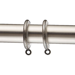 .75" Drapery Rings, Set of 10 - Pewter, OS