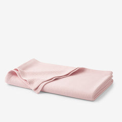Cotton Weave Blanket - Blush, Full/Queen