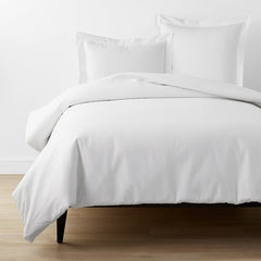 Classic Cool Organic Cotton Percale Solid Duvet Cover - White, King/Cal King