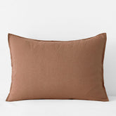 Premium Breathable Washed Linen Solid Sham - Terracotta, King