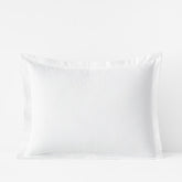 Luxe Ultra-Cozy Cotton Velvet Flannel Sham White, Standard