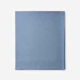 Classic Cool Cotton Percale Flat Bed Sheet - Slate Blue, Queen