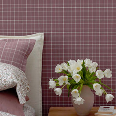 Plaid Removable Wallpaper - Brick, Panel