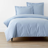Classic Oxford Yarn-Dyed Solid Duvet Cover - Blue, King/Cal King