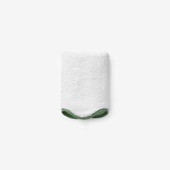 Scalloped Edge Washcloth - Green
