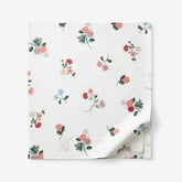 Ditsy Dahlia Classic Cool Cotton Percale Flat Bed Sheet - Cream Multi, Full