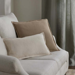 Linen Decorative Square Pillow Cover - Taupe, 24 in. x 24 in.