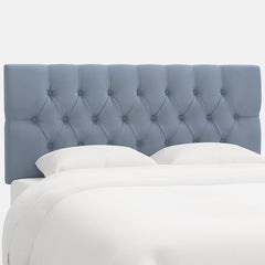 Park Tufted Velvet Headboard - Ocean, Full