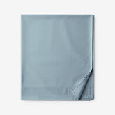 Classic Smooth Wrinkle-Free Sateen Flat Bed Sheet - Blue Shale, Full