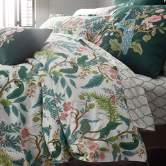 Peacock Classic Smooth Sateen Duvet Cover - Cream, Full