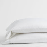 Premium Smooth Organic Cotton Sateen Pillowcase Set - White, King