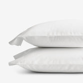 Classic Cool Organic Cotton Percale Solid Pillowcase Set - White, King
