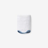 Scalloped Edge Washcloth - Light Blue