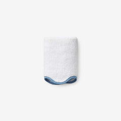 Scalloped Edge Washcloth - Light Blue