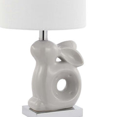 Ceramic Animal Table Lamp - Gray, Bunny